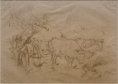 Volský vůz od Heinrich von Zügel