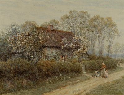 Chata u sladkovodní brány od Helen Allingham