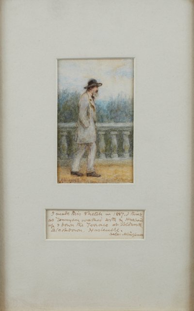 Alfred, Lord Tennyson ve své zahradě od Helen Allingham