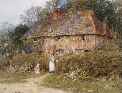 Stará chata v Surrey od Helen Allingham