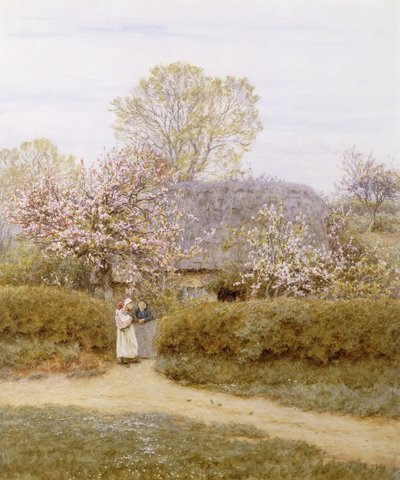 Ve School Green, Isle of Wight, od Helen Allingham