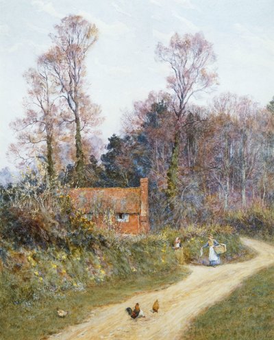 Ve Witley Lane od Helen Allingham