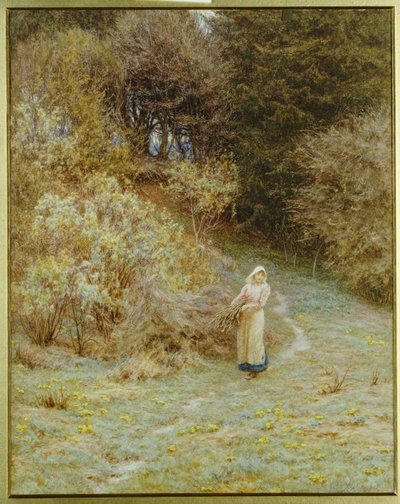 V Primrose Woodu od Helen Allingham