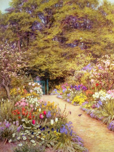 Kuchyňská zahrada, Farringford od Helen Allingham