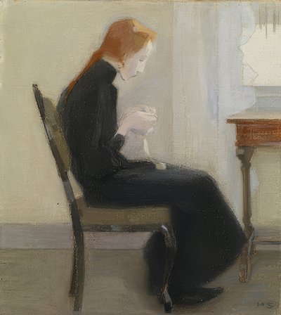 Háčkování dívka. 1904 od Helene Schjerfbeck