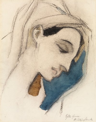 Panna Maria, podle El Greca od Helene Schjerfbeck