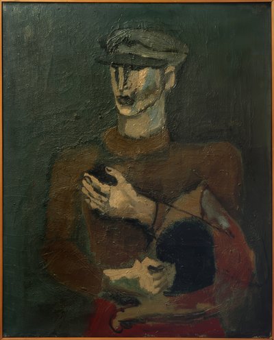 Mladý muž s čepicí s šestipencí od Helmut Kolle