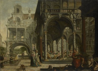 Imaginární renesanční palác od Hendrick Aerts