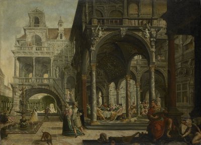 Imaginární renesanční palác od Hendrick Aerts