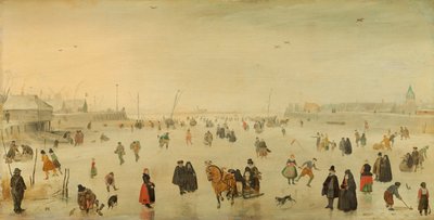 Scéna na ledě od Hendrick Avercamp