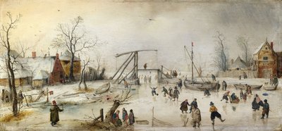 Scéna na ledě od Hendrick Avercamp
