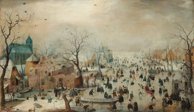 Zimní krajina s bruslaři Zimní krajina s bruslaři od Hendrick Avercamp