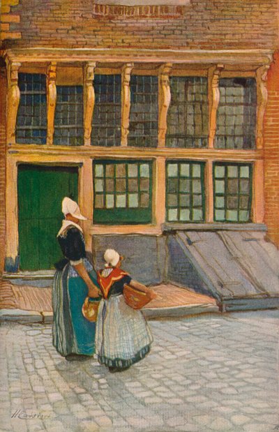 Návrat z trhu, c1902 od Hendrick Cassiers