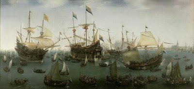 Návrat do Amsterdamu druhé expedice do východní Indie, 19. července 1599 od Hendrick Cornelisz. Vroom