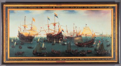 Návrat do Amsterdamu druhé expedice do východní Indie, 19. července 1599, 1599 od Hendrick Cornelisz. Vroom