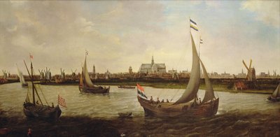 Pohled na Haarlem ze severu (olej na plátně) od Hendrick Cornelisz. Vroom