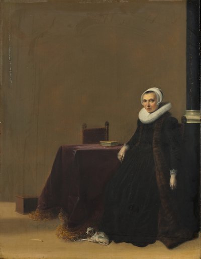 Portrét ženy se psem, c.1635 od Hendrick Gerritsz Pot