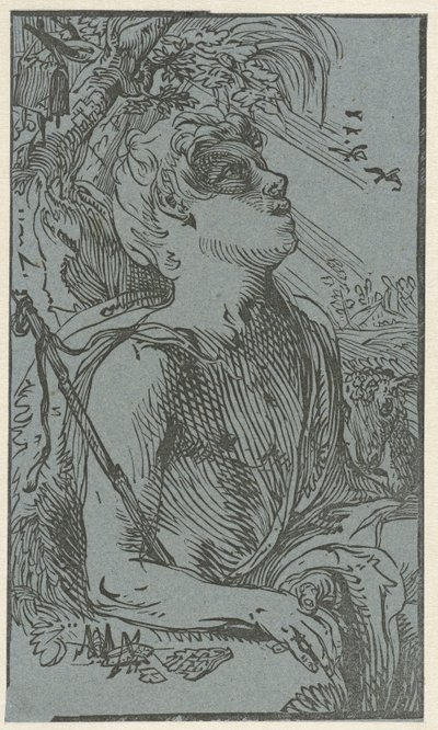 Jana Křtitele na poušti od Hendrick Goltzius (attributed to)
