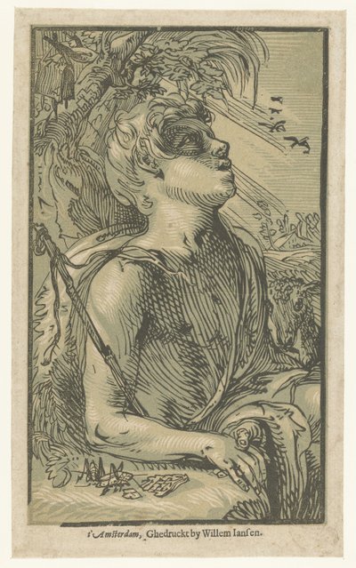 Jana Křtitele na poušti od Hendrick Goltzius (attributed to)