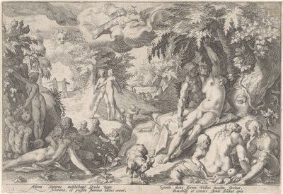 Zlatý věk Metamorfózy Ovidia (název série) od Hendrick Goltzius (workshop of)