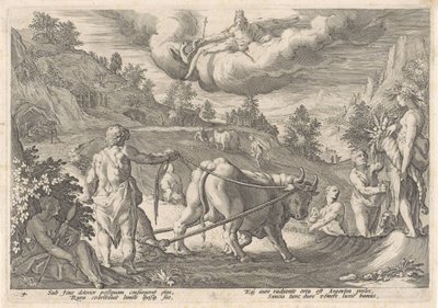 Stříbrný věk Metamorfózy Ovidia (název série) od Hendrick Goltzius (workshop of)