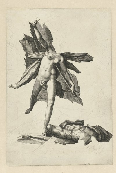Pyramus a Thisbe od Hendrick Goltzius (workshop of)