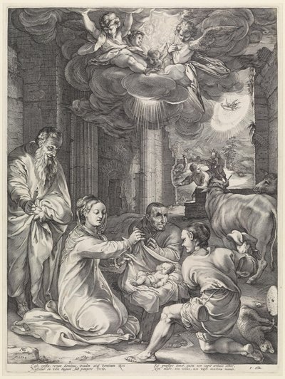 Klanění pastýřů od Hendrick Goltzius