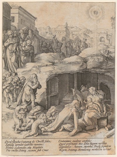 Klanění tří králů od Hendrick Goltzius