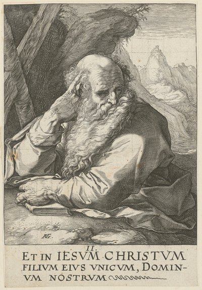 Andreas, list 2 ze série „Kristus, dvanáct apoštolů a Pavel“ od Hendrick Goltzius