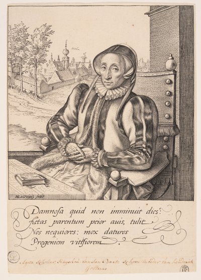 Anna Fullings, matka umělce od Hendrick Goltzius