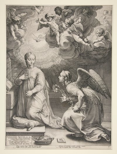Zvěstování od Hendrick Goltzius