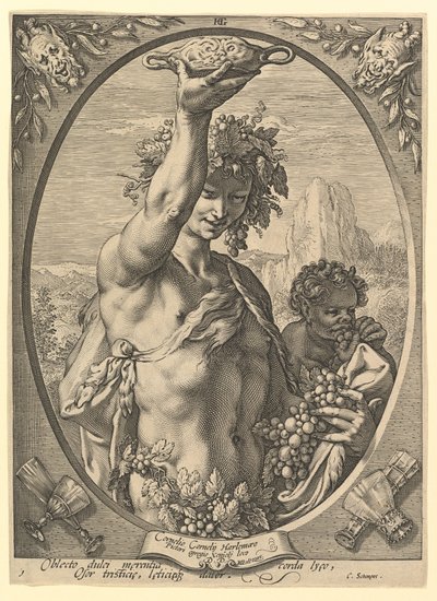 Bakchus od Hendrick Goltzius