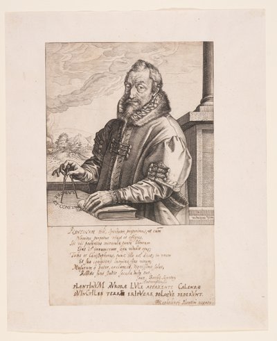 Christopher Plantin, nakladatel v Antverpách od Hendrick Goltzius
