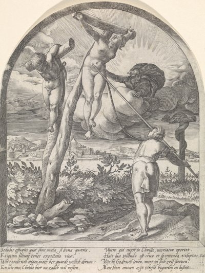 Člověk musí zabít své touhy Duchovní lovy (název série) od Hendrick Goltzius