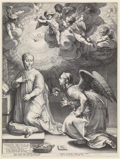 Zvěstování od Hendrick Goltzius