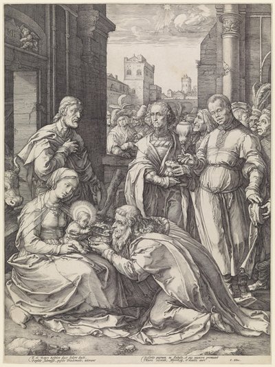 Tři králové od Hendrick Goltzius