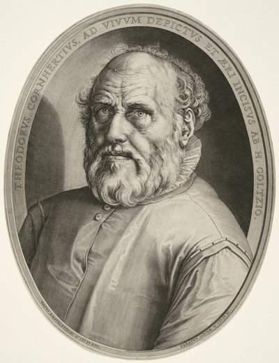 Dirck Volckertsz. Coornhert (bez rámu) od Hendrick Goltzius