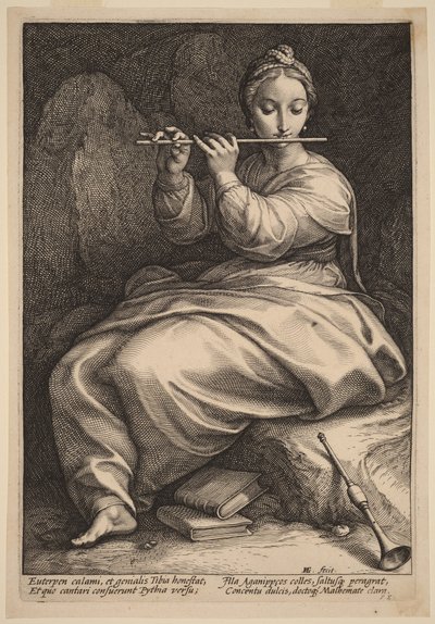 Euterpé od Hendrick Goltzius