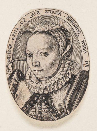Grietgen Jansdochter, manželka umělce od Hendrick Goltzius