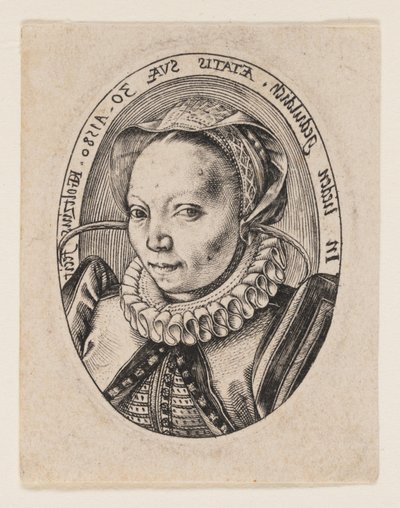 Grietgen Jansdochter, manželka umělce od Hendrick Goltzius