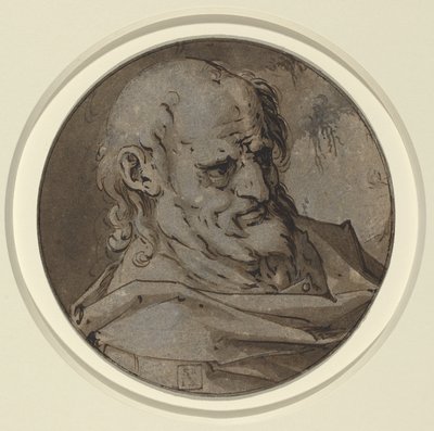 Hlava apoštola od Hendrick Goltzius