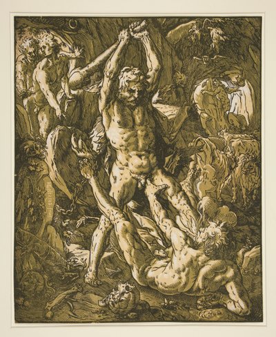 Hercules Killing Cacus od Hendrick Goltzius