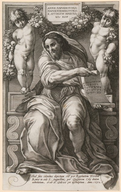 Izaiáš od Hendrick Goltzius
