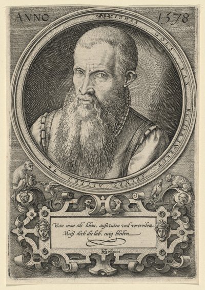 Johan Gols [Umělcův otec] od Hendrick Goltzius