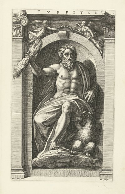 Jupiter Jupiter (název na objektu) Osm klasických bohů (název série) od Hendrick Goltzius