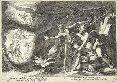 Jupiter a Io od Hendrick Goltzius