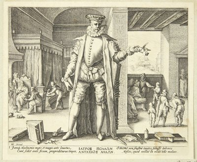 Lékař jako člověk od Hendrick Goltzius