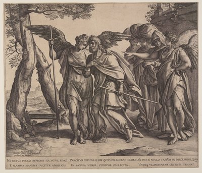 Lot a jeho dcery od Hendrick Goltzius