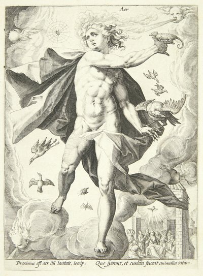 vzduch (Aer) od Hendrick Goltzius