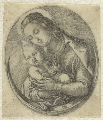 Marie s Ježíškem na půlměsíci od Hendrick Goltzius